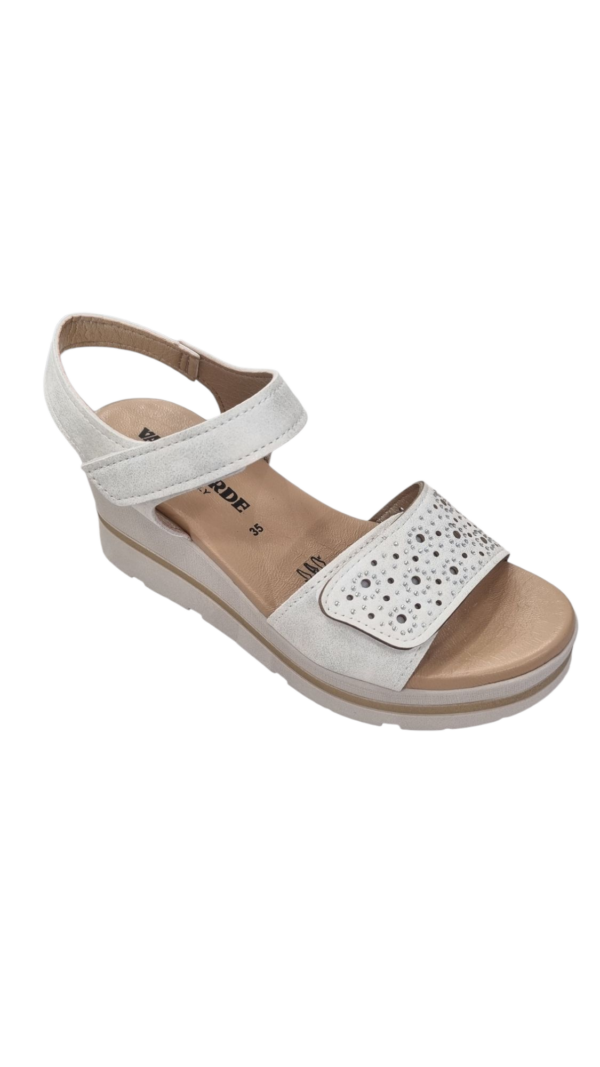 VALLEVERDE SANDALO ZEPPA CON VELCRO