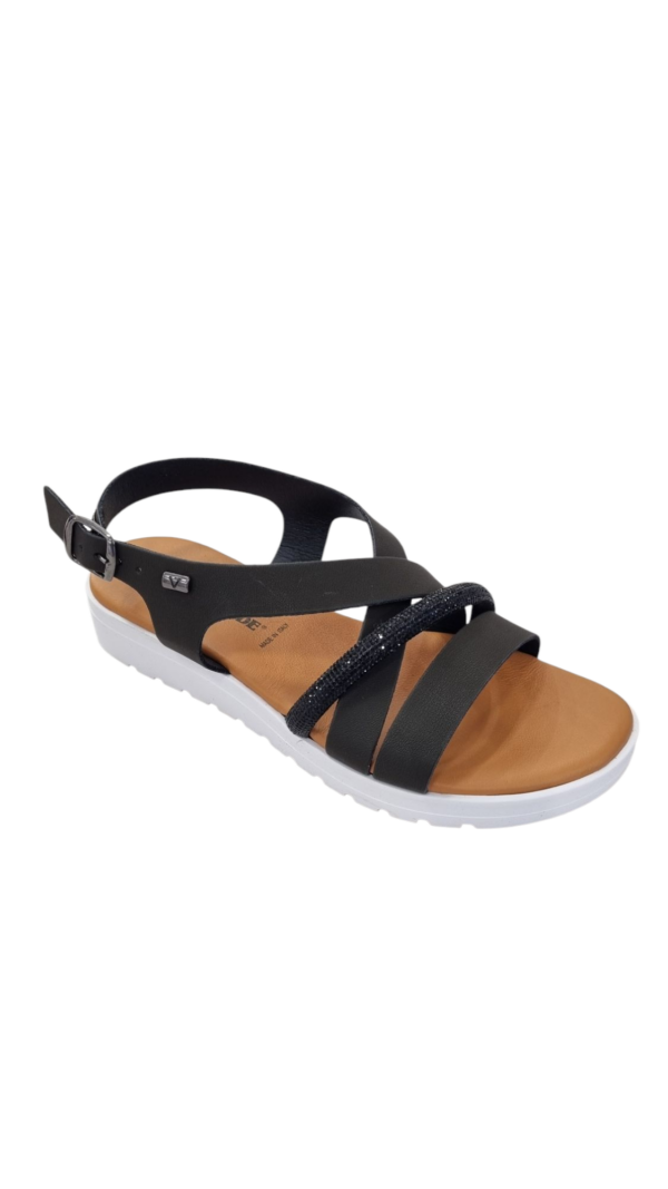 VALLEVERDE SANDALO BASSO CON STRASS