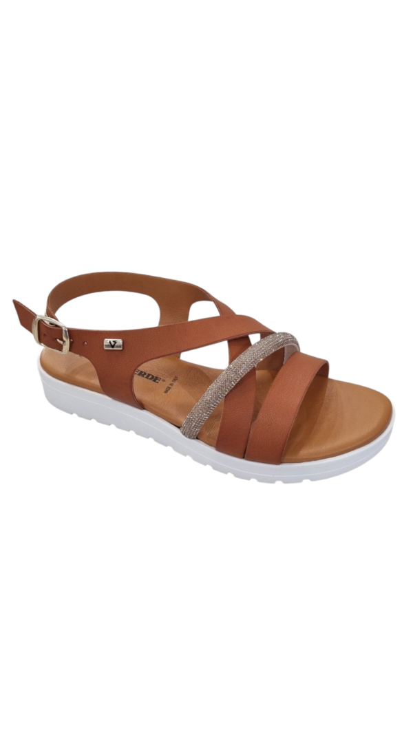 VALLEVERDE SANDALO BASSO CON STRASS