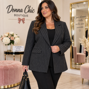 Lizalù Blazer Gessato Fashion